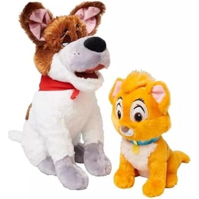Disney Theme Park Merchandise Série D100 Oliver & Company Ensemble en Peluche Oliver et Dodger - Publicité Disney Theme Park Merchandise Série D100 Oliver & Company Ensemble en Peluche Oliver et Dodger - Publicité