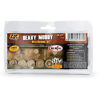 AK Interactive Heavy Muddy Set # 00077 - Publicité AK Interactive Heavy Muddy Set # 00077 - Publicité