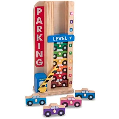 Garage de stationnement en bois Melissa & Doug - Jouet - Publicité Garage de stationnement en bois Melissa & Doug - Jouet - Publicité