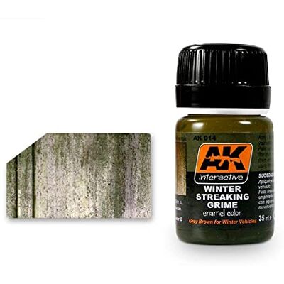 AK Interactive AK Weathering AK014 STREAKING GRIME FOR WINTER VEHICLES (35ml) - Publicité AK Interactive AK Weathering AK014 STREAKING GRIME FOR WINTER VEHICLES (35ml) - Publicité