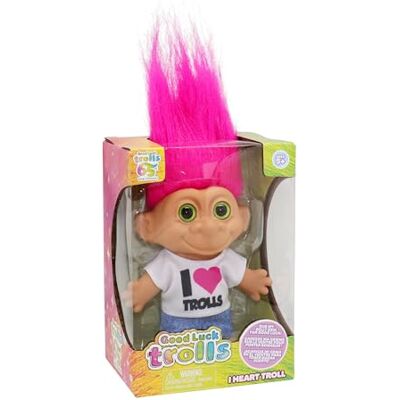 BANDAI Poupées Good Luck Trolls de 10,2 cm I Heart Troll Fusion glamour des années 80 Figurines arc-en-ciel Jouets nostalgiques pour le meilleur plaisir de jeu Figurines tendance à collectionner - Publicité BANDAI Poupées Good Luck Trolls de 10,2 cm I Heart Troll Fusion glamour des années 80 Figurines arc-en-ciel Jouets nostalgiques pour le meilleur plaisir de jeu Figurines tendance à collectionner - Publicité
