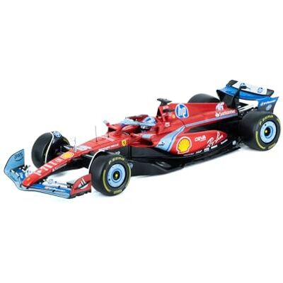 Bburago Ferrari SF24 F1 Miami 2024#Leclerc avec casque Voiture Miniature en Métal 1/18 Modèle Officiel Ferrari Formule 1 Saison 2024 Détails très réalistes Ferrari Collector Edition - Publicité Bburago Ferrari SF24 F1 Miami 2024#Leclerc avec casque Voiture Miniature en Métal 1/18 Modèle Officiel Ferrari Formule 1 Saison 2024 Détails très réalistes Ferrari Collector Edition - Publicité