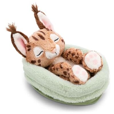 NICI Peluche caracal, 12 cm, Marron 62874 Endormi dans un panier, peluche douce pour câliner et jouer, pour enfants et adultes, idée cadeau - Publicité NICI Peluche caracal, 12 cm, Marron 62874 Endormi dans un panier, peluche douce pour câliner et jouer, pour enfants et adultes, idée cadeau - Publicité