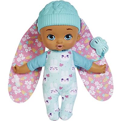 MY GARDEN BABY Mon Premier Bébé Lapin Poupée Corps Souple Bleu avec Oreilles en Peluche à Câliner Emballage Berceau 23 cm Cadeau dès 18 Mois, HGC09 - Publicité MY GARDEN BABY Mon Premier Bébé Lapin Poupée Corps Souple Bleu avec Oreilles en Peluche à Câliner Emballage Berceau 23 cm Cadeau dès 18 Mois, HGC09 - Publicité