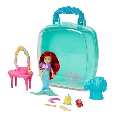 Disney Officiel Coffret Mini Poupée Ariel, La Petite Sirène, Once Upon a Story, 9 pièces, Ensemble de Figurines avec Accessoires, incluant Sébastien et Polochon, Dès 3 Ans - Publicité Disney Officiel Coffret Mini Poupée Ariel, La Petite Sirène, Once Upon a Story, 9 pièces, Ensemble de Figurines avec Accessoires, incluant Sébastien et Polochon, Dès 3 Ans - Publicité