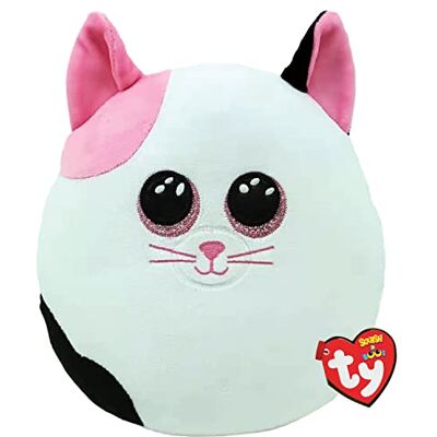 Ty Squish a boos Coussin Peluche Muffin Le Chat, Blanc/Noir - Publicité Ty Squish a boos Coussin Peluche Muffin Le Chat, Blanc/Noir - Publicité
