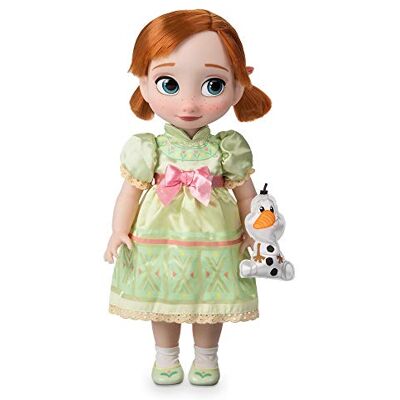 Disney Poupée Anna, Collection Animator, La Reine des Neiges, 39 cm / 15" avec Chevelure réaliste, Tenue et Chaussures, Peluche Olaf en Satin, poupée pour Les Enfants de 3 Ans et Plus. Publicité Disney Poupée Anna, Collection Animator, La Reine des Neiges, 39 cm / 15" avec Chevelure réaliste, Tenue et Chaussures, Peluche Olaf en Satin, poupée pour Les Enfants de 3 Ans et Plus. Publicité