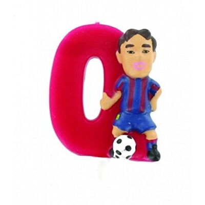 Comansi Figurine Bougie Barça 0 Iniesta - Publicité Comansi Figurine Bougie Barça 0 Iniesta - Publicité