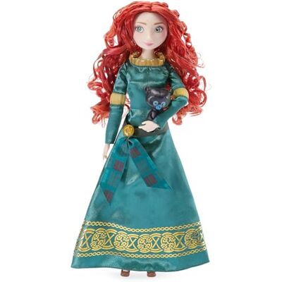 Disney Official Poupée Merida Classique pour Enfants, Rebelle, 30 cm/12", poupée articulée avec Robe Turquoise et détails celtiques emblématiques, et Un ami Surprise, à partir de 3 Ans - Publicité Disney Official Poupée Merida Classique pour Enfants, Rebelle, 30 cm/12", poupée articulée avec Robe Turquoise et détails celtiques emblématiques, et Un ami Surprise, à partir de 3 Ans - Publicité