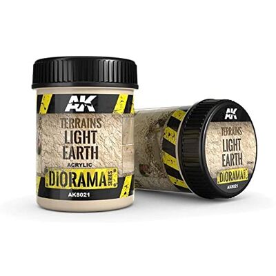 AK Interactive AK DIORAMA AK8021 TERRAINS LIGHT EARTH 250ml (Acrylic) - Publicité AK Interactive AK DIORAMA AK8021 TERRAINS LIGHT EARTH 250ml (Acrylic) - Publicité