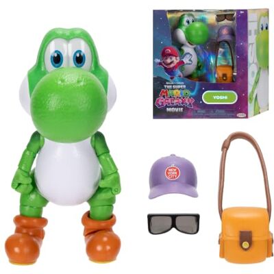 THE SUPER MARIO BROS. MOVIE Figurine d’Action Yoshi 5" / 12,7 cm du Film Super Mario Galaxy avec Accessoire, sous Licence Officielle, 20 Points d’Articulation, inclut des Accessoires Amusants, à partir de 3 Ans+ - Publicité THE SUPER MARIO BROS. MOVIE Figurine d’Action Yoshi 5" / 12,7 cm du Film Super Mario Galaxy avec Accessoire, sous Licence Officielle, 20 Points d’Articulation, inclut des Accessoires Amusants, à partir de 3 Ans+ - Publicité