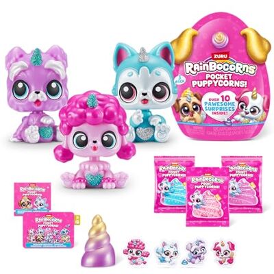 Rainbocorns Ensemble de 3 Puppycorn de poche par ZURU Jouet Chiot Mini Déballage Filles Idée de cadeau - Publicité Rainbocorns Ensemble de 3 Puppycorn de poche par ZURU Jouet Chiot Mini Déballage Filles Idée de cadeau - Publicité