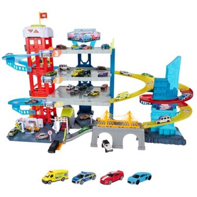 Majorette Garage Double Track 4 Véhicules Inclus 4 Niveaux Nombreuses Fonctions de Jeux Ascenseur, Drone A Partir de 3 Ans - Publicité Majorette Garage Double Track 4 Véhicules Inclus 4 Niveaux Nombreuses Fonctions de Jeux Ascenseur, Drone A Partir de 3 Ans - Publicité