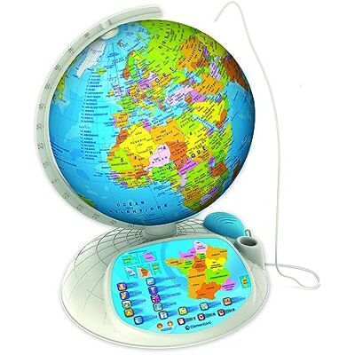 Clementoni Exploraglobe Globe Interactif 500 Questions Réalité Augmentée 7 Ans+ - Publicité Clementoni Exploraglobe Globe Interactif 500 Questions Réalité Augmentée 7 Ans+ - Publicité