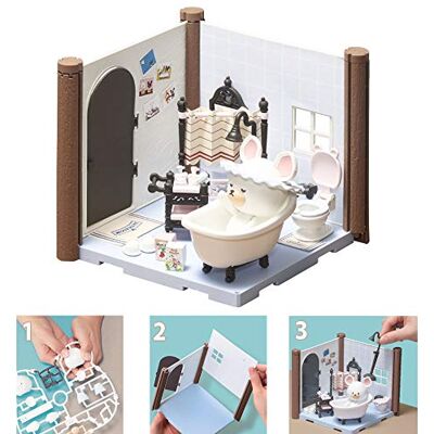 BANDAI Haco Room Kit Salle de Bains de David 72 Pièces à Assembler Poupée David, Pièce de Maison et Nombreux Accessoires Mini-Univers Jeu de Construction 35452 - Publicité BANDAI Haco Room Kit Salle de Bains de David 72 Pièces à Assembler Poupée David, Pièce de Maison et Nombreux Accessoires Mini-Univers Jeu de Construction 35452 - Publicité