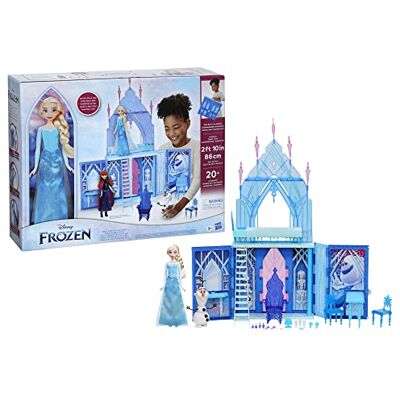 Disney La Reine des neiges 2, Palais de glace d'Elsa, poupées Elsa et Olaf, coffret château, pour enfants, à partir de 3 ans, Taille unique - Publicité Disney La Reine des neiges 2, Palais de glace d'Elsa, poupées Elsa et Olaf, coffret château, pour enfants, à partir de 3 ans, Taille unique - Publicité