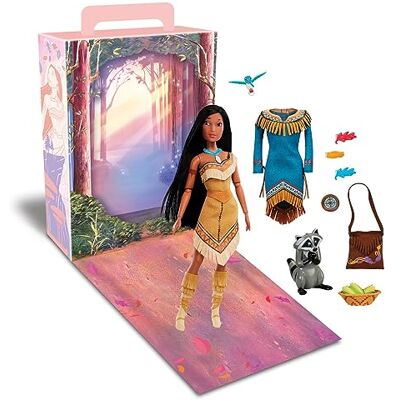 Poupée officielle Pocahontas Story – 27,9 cm – Comprend un livre de coloriage et une robe supplémentaire, poupée princesse en tenue classique, jouets de princesse Disney pour filles - Publicité Poupée officielle Pocahontas Story – 27,9 cm – Comprend un livre de coloriage et une robe supplémentaire, poupée princesse en tenue classique, jouets de princesse Disney pour filles - Publicité