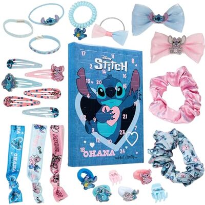 Disney Stitch Calendrier de l'Avent 2025 Fille Ado Compte à Rebours Noel 24 Surprises Cheveux Accessoires Kawaii Élastiques Chouchous Cadeau Fille (Bleu) - Publicité Disney Stitch Calendrier de l'Avent 2025 Fille Ado Compte à Rebours Noel 24 Surprises Cheveux Accessoires Kawaii Élastiques Chouchous Cadeau Fille (Bleu) - Publicité