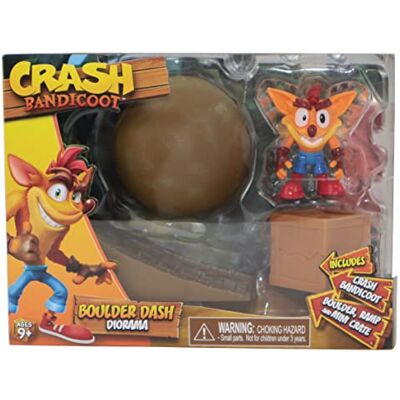 Diorama Boulder Dash Crash Bandicoot de Bandai - Figurine d'Action - Publicité Diorama Boulder Dash Crash Bandicoot de Bandai - Figurine d'Action - Publicité