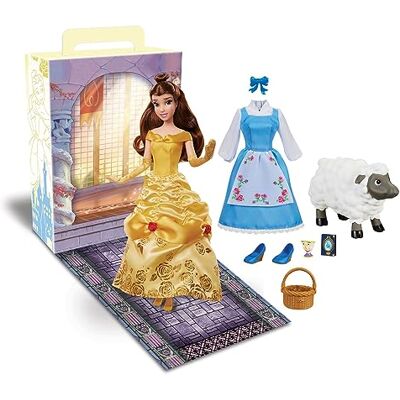 Disney Poupée officielle Princesse La Belle et la Bête de 27,9 cm, avec livre de coloriage, poupée de princesse supplémentaire en costume classique, jouet - Publicité Disney Poupée officielle Princesse La Belle et la Bête de 27,9 cm, avec livre de coloriage, poupée de princesse supplémentaire en costume classique, jouet - Publicité