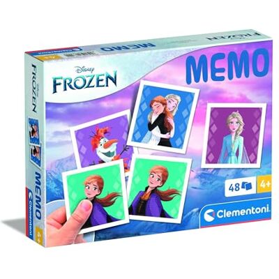 Clementoni Jouet Éducatif Memo Pocket Disney Frozen 48 Tiles pour Enfants 4-6 Ans, Fabriqué en Italie, 18314 - Publicité Clementoni Jouet Éducatif Memo Pocket Disney Frozen 48 Tiles pour Enfants 4-6 Ans, Fabriqué en Italie, 18314 - Publicité