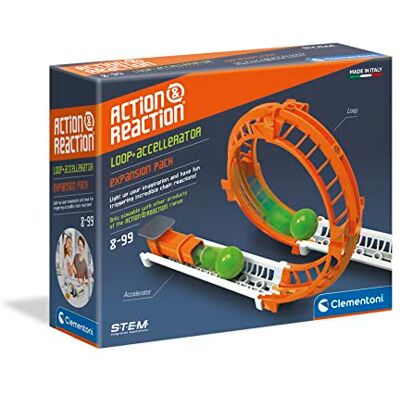 Clementoni 19115 Science et Jeu Action et Réaction Circuit de Billes pour Enfants de 8 à 99 Ans Pack d'Extension de Parcours avec Looping Accélérateur - Publicité Clementoni 19115 Science et Jeu Action et Réaction Circuit de Billes pour Enfants de 8 à 99 Ans Pack d'Extension de Parcours avec Looping Accélérateur - Publicité