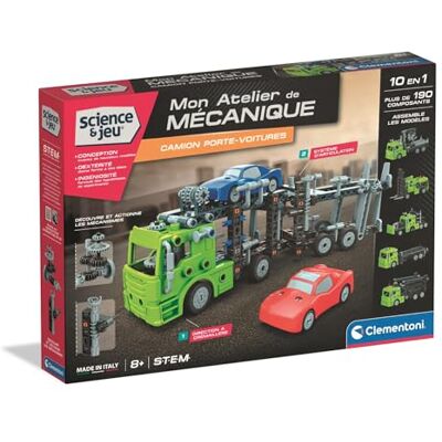 Clementoni Camion Porte Voitures 8 Ans + Jeu De Construction Mécanismes Interactifs STEM Fabriqué en Italie Guide Illustré 3D Plus De 190 Pièces Cadeau Enfant - Publicité Clementoni Camion Porte Voitures 8 Ans + Jeu De Construction Mécanismes Interactifs STEM Fabriqué en Italie Guide Illustré 3D Plus De 190 Pièces Cadeau Enfant - Publicité