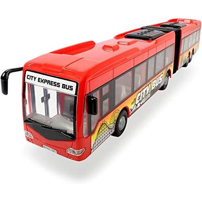 Dickie Toys Dickie 20 374 8001 AMU Toys City Express Bus articulé, Bus Jouet, Voitures à Ouvrir, 2 modèles différents, Rouge ou Blanc, 46 cm (Assorti) - Publicité Dickie Toys Dickie 20 374 8001 AMU Toys City Express Bus articulé, Bus Jouet, Voitures à Ouvrir, 2 modèles différents, Rouge ou Blanc, 46 cm (Assorti) - Publicité
