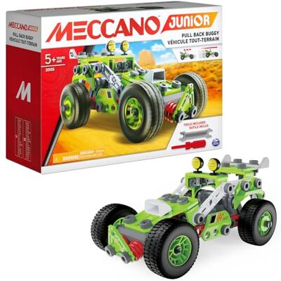 BANDAI Meccano Junior Ma Voiture à Rétro Friction Coffret de Construction 138 pièces, Moteur rétro-Friction, Outils, Notice Kit Activité Assemblage Voiture Jouet Enfant 5 Ans et + APM19102 - Publicité BANDAI Meccano Junior Ma Voiture à Rétro Friction Coffret de Construction 138 pièces, Moteur rétro-Friction, Outils, Notice Kit Activité Assemblage Voiture Jouet Enfant 5 Ans et + APM19102 - Publicité