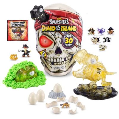 ZURU SMASHERS 7488A Surprise Dino Island Crâne géant T-Rex Jouet de Collection Kit d'explorateur - Publicité ZURU SMASHERS 7488A Surprise Dino Island Crâne géant T-Rex Jouet de Collection Kit d'explorateur - Publicité