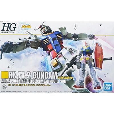 BANDAI Maquette Gundam RX-78-2 Clear Exclu Gundam Gunpla HG 1/144 4549660112372 - Publicité BANDAI Maquette Gundam RX-78-2 Clear Exclu Gundam Gunpla HG 1/144 4549660112372 - Publicité