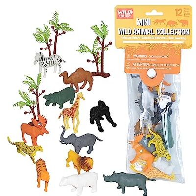 WILD REPUBLIC Polybag Mini Animaux Sauvage, Lot de Figurines, Douze Espèces Vivant dans la Animaux Sauvage, Cadeau pour Enfants, Super pour Le Jeu Interactif - Publicité WILD REPUBLIC Polybag Mini Animaux Sauvage, Lot de Figurines, Douze Espèces Vivant dans la Animaux Sauvage, Cadeau pour Enfants, Super pour Le Jeu Interactif - Publicité