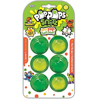 BANDAI Poppops Deluxe Pack de 6 Poppops Snotz 6 Bulles de Slime Verte à éclater & 2 Figurines Surprises à Collectionner Loisirs Créatifs Pte À Malaxer - Publicité BANDAI Poppops Deluxe Pack de 6 Poppops Snotz 6 Bulles de Slime Verte à éclater & 2 Figurines Surprises à Collectionner Loisirs Créatifs Pte À Malaxer - Publicité