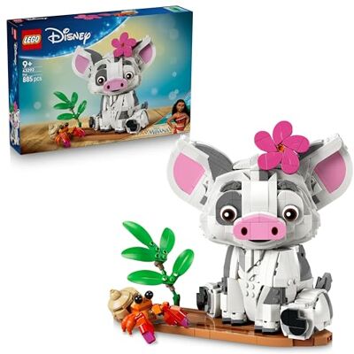 Lego Disney Vaiana Pua Jeu de Construction Cochon Jouet avec Fleur, Crabe & Radeau pour Décoration de Chambre d'enfant Cadeau d'anniversaire pour Fille dès 9 Ans ou Fan du Film 43292 - Publicité Lego Disney Vaiana Pua Jeu de Construction Cochon Jouet avec Fleur, Crabe & Radeau pour Décoration de Chambre d'enfant Cadeau d'anniversaire pour Fille dès 9 Ans ou Fan du Film 43292 - Publicité