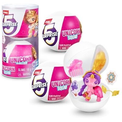 5 Surprise Ensemble de 2 Unicorn Squad aux Couleurs changeantes Magiques série 7 par ZURU, (2 Capsules) - Publicité 5 Surprise Ensemble de 2 Unicorn Squad aux Couleurs changeantes Magiques série 7 par ZURU, (2 Capsules) - Publicité