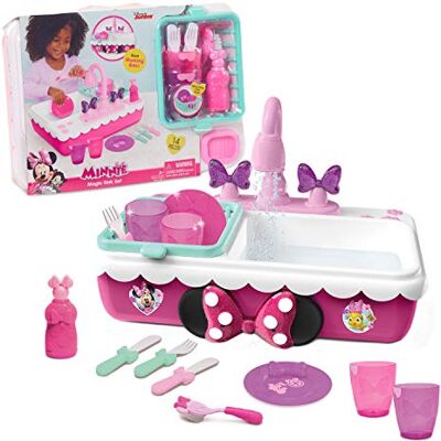 Minnie Coffre évier Magique de Mouse Disney Junior, 14 Accessoires, évier Fonctionnel, Jeux d’Imitation, Jouet pour Enfants de 3 Ans et Plus par Just Play - Publicité Minnie Coffre évier Magique de Mouse Disney Junior, 14 Accessoires, évier Fonctionnel, Jeux d’Imitation, Jouet pour Enfants de 3 Ans et Plus par Just Play - Publicité