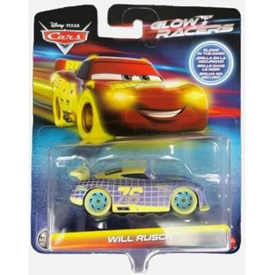 Disney Pixar Cars Glow Racers Will Rusch Cars Metal - Publicité Disney Pixar Cars Glow Racers Will Rusch Cars Metal - Publicité