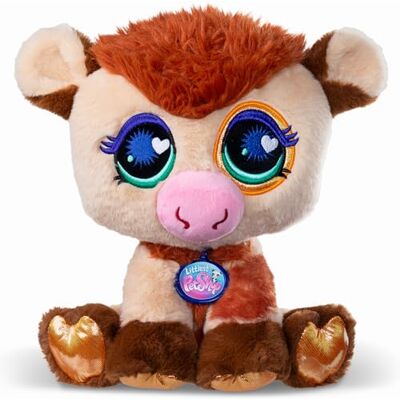 BANDAI Littlest Pet Shop Peluche Vache 25 cm Littlest Pet Shop LPS Vache Deluxe Peluches Animaux Mignons Grands Yeux Qui Brillent Jouet Enfant 3 Ans et + BF00666 - Publicité BANDAI Littlest Pet Shop Peluche Vache 25 cm Littlest Pet Shop LPS Vache Deluxe Peluches Animaux Mignons Grands Yeux Qui Brillent Jouet Enfant 3 Ans et + BF00666 - Publicité