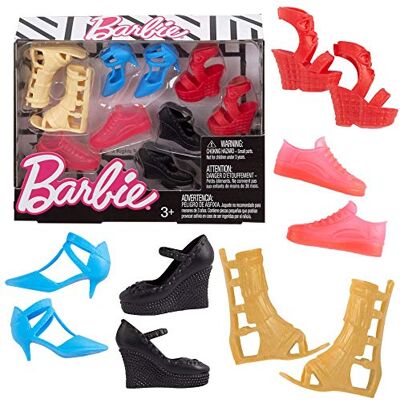 Barbie Mattel Accessories Curvy & Tall Doll Shoe Pack (FCR93) - Publicité Barbie Mattel Accessories Curvy & Tall Doll Shoe Pack (FCR93) - Publicité
