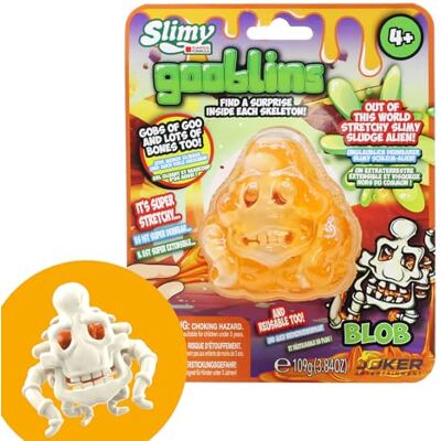Slimy Gooblins Slime Slime Monstre, 100 g, super extensible, avec squelettes effrayants amusants à découvrir et à collectionner, jouet à pétrir (3 ans), couleur : orange - Publicité Slimy Gooblins Slime Slime Monstre, 100 g, super extensible, avec squelettes effrayants amusants à découvrir et à collectionner, jouet à pétrir (3 ans), couleur : orange - Publicité