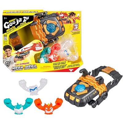 Heroes of Goo Jit Zu HGJZ Goo Slingers Méga Propulseur Place ton héros, extension, projection, confrontation, contient 3 frondeurs visqueux exclusifs ; dès 4 ans - Publicité Heroes of Goo Jit Zu HGJZ Goo Slingers Méga Propulseur Place ton héros, extension, projection, confrontation, contient 3 frondeurs visqueux exclusifs ; dès 4 ans - Publicité