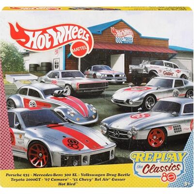 Hot Wheels Mattel JHF01 Mini voiture jouet pour le 80ème anniversaire, 7 pièces à partir de 3 ans, en métal - Publicité Hot Wheels Mattel JHF01 Mini voiture jouet pour le 80ème anniversaire, 7 pièces à partir de 3 ans, en métal - Publicité