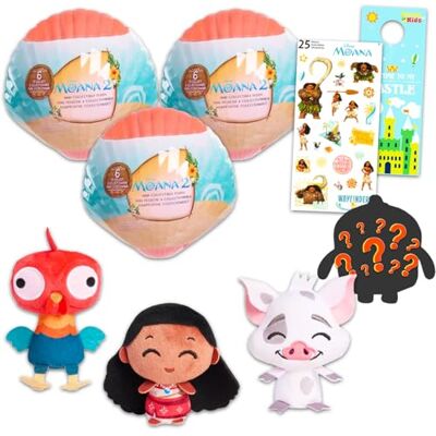 Disney Boîte à aveugles Vaiana – Lot de 3 mini jouets en peluche mystérieux et autocollants, plus de jouets Vaiana pour enfants, garçons, filles - Publicité Disney Boîte à aveugles Vaiana – Lot de 3 mini jouets en peluche mystérieux et autocollants, plus de jouets Vaiana pour enfants, garçons, filles - Publicité