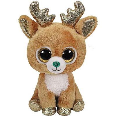 Ty 36220 Beanie Boo's Peluche Glitzy le renne 15 cm - Publicité Ty 36220 Beanie Boo's Peluche Glitzy le renne 15 cm - Publicité