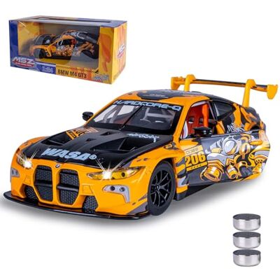 Jamara 402627 BMW M4 GT3 Diecast 1:24 avec Piles Bouton – Jouet Miniature pour Enfant – Idée Cadeau pour Enfants – Ouverture/Fermeture Manuelle des Portes - Publicité Jamara 402627 BMW M4 GT3 Diecast 1:24 avec Piles Bouton – Jouet Miniature pour Enfant – Idée Cadeau pour Enfants – Ouverture/Fermeture Manuelle des Portes - Publicité
