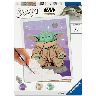 Ravensburger – CreArt Format Portrait 18x24 cm – Grogu – Star Wars – Loisir créatif – Peinture par numéros – Adulte Activité détente et créative – Dès 12 Ans – 12023140 - Publicité Ravensburger – CreArt Format Portrait 18x24 cm – Grogu – Star Wars – Loisir créatif – Peinture par numéros – Adulte Activité détente et créative – Dès 12 Ans – 12023140 - Publicité
