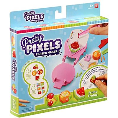 BANDAI Pretty Pixels Krazy Pixels Fabrique à gommes Set de démarrage Thème Fruits Loisirs créatifs 38524 - Publicité BANDAI Pretty Pixels Krazy Pixels Fabrique à gommes Set de démarrage Thème Fruits Loisirs créatifs 38524 - Publicité