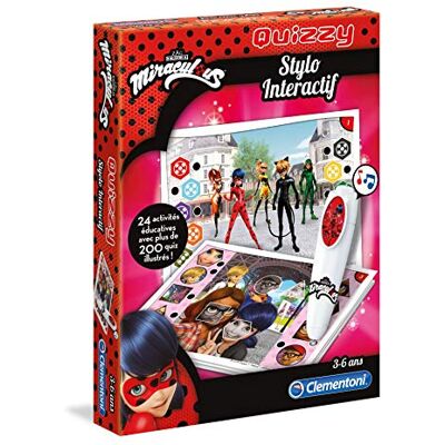 Clementoni 52354 Quizzy Miraculous Jeu Educatif pour Enfants de 3 à 6 Ans avec Stylo Interactif, 24 Activités Diverses, et Plus de 200 Quiz Illustrés - Publicité Clementoni 52354 Quizzy Miraculous Jeu Educatif pour Enfants de 3 à 6 Ans avec Stylo Interactif, 24 Activités Diverses, et Plus de 200 Quiz Illustrés - Publicité