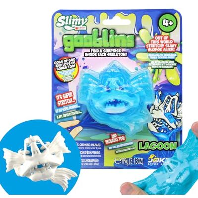 Slimy Gooblins Slime Slime Monstre, 100 g, super extensible, avec squelettes effrayants amusants à découvrir et à collectionner, jouet à pétrir (3 ans), couleur : bleu - Publicité Slimy Gooblins Slime Slime Monstre, 100 g, super extensible, avec squelettes effrayants amusants à découvrir et à collectionner, jouet à pétrir (3 ans), couleur : bleu - Publicité
