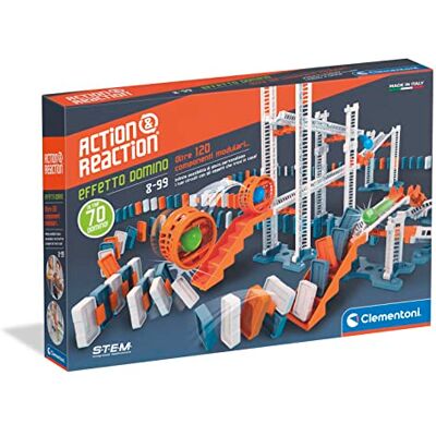 Clementoni Action & Reaction-Effet Domino Constructions, Pista Biglie pour Enfants, Marble Run, Jeu Scientifique 8 Ans, Set Expansion (Version Italienne) Fabriqué en Italie, Multicolore, 19261 - Publicité Clementoni Action & Reaction-Effet Domino Constructions, Pista Biglie pour Enfants, Marble Run, Jeu Scientifique 8 Ans, Set Expansion (Version Italienne) Fabriqué en Italie, Multicolore, 19261 - Publicité